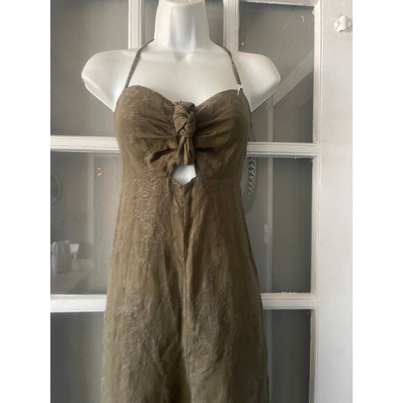 Anthropologie‎ Elevenses Jumpsuit Olive Green - Picture 8 of 12